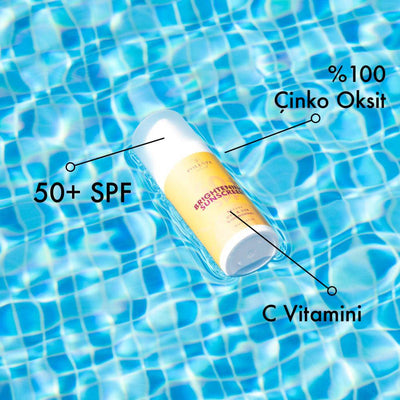 50+ SPF Brightening Sunscreen - 50+ SPF Aydınlatıcı Güneş Kremi %100 Mineral Filtre (50 ml)