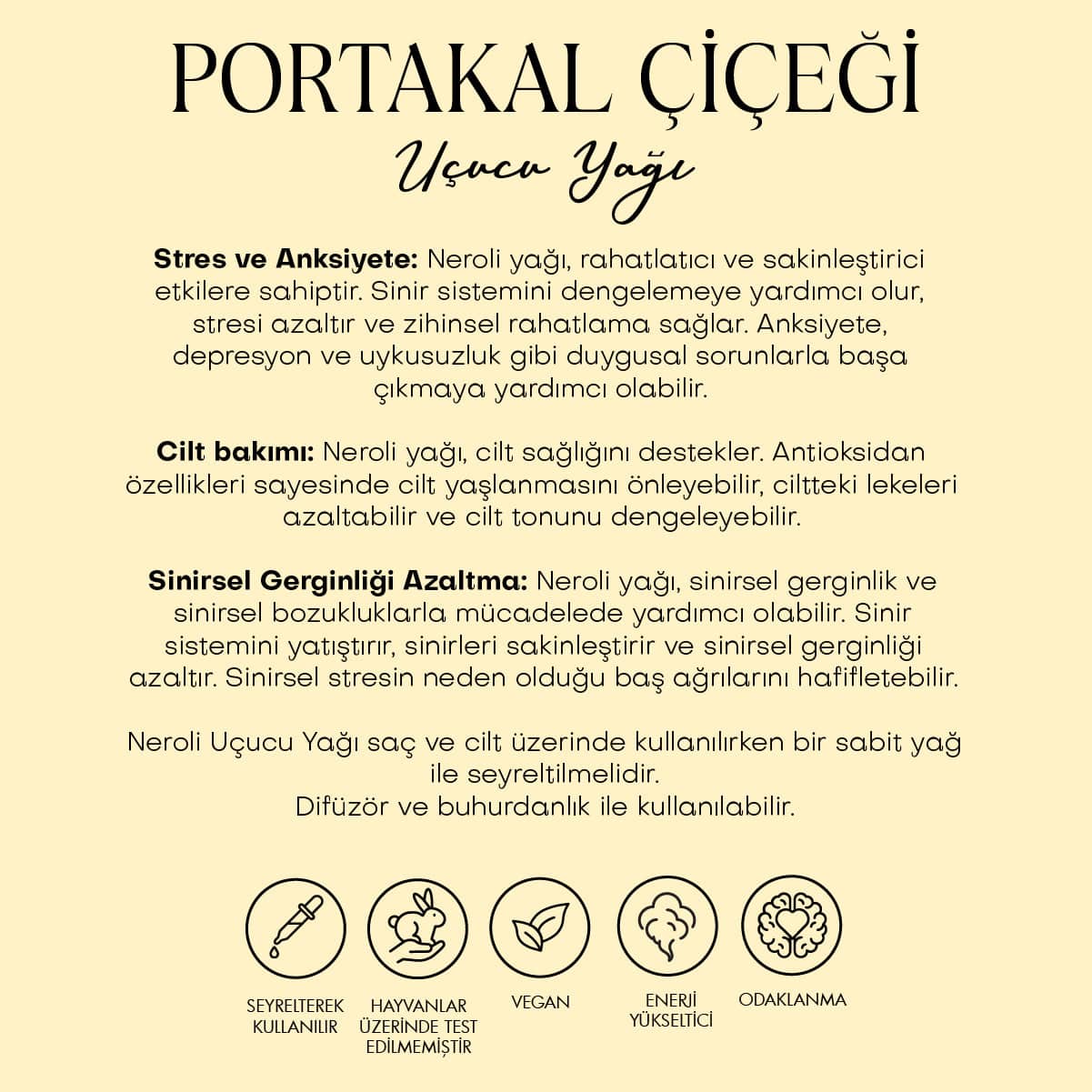 Portakal Çiçeği (Neroli) Uçucu Yağı (5 ml)