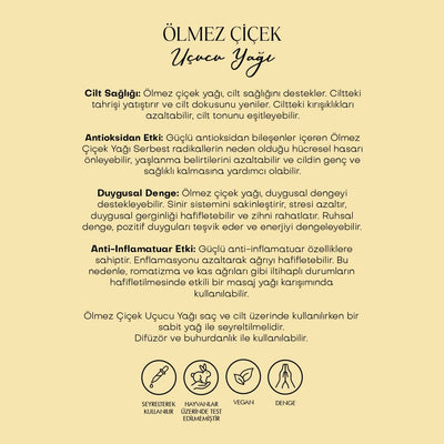 Ölmez Çiçek Uçucu Yağı & Ölmez Çiçek Suyu - %100 Saf Seri