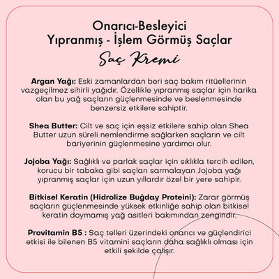 Onarıcı-Besleyici Saç Kremi / Yıpranmış - İşlem Görmüş Saçlar (200 ml)