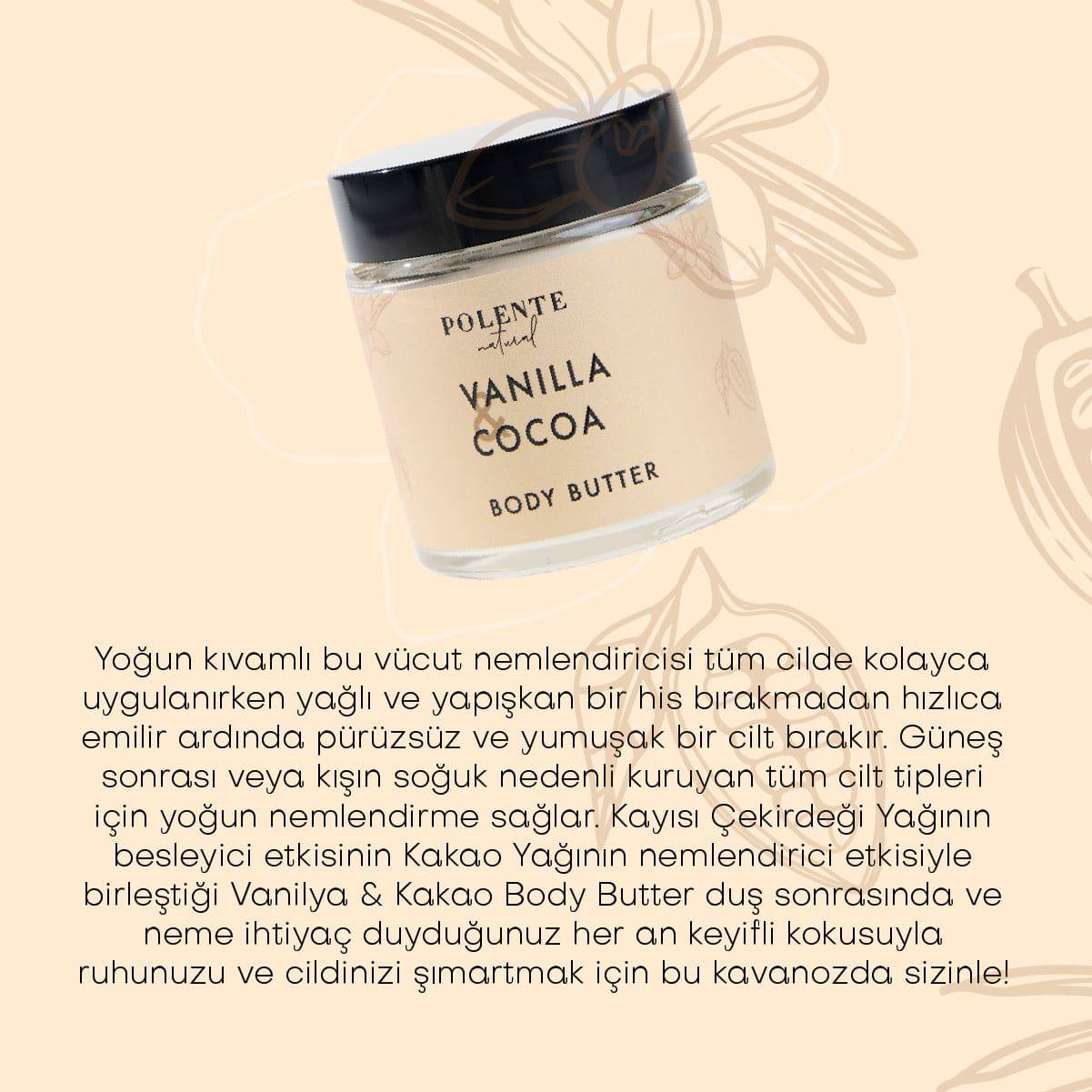Vanilya & Kakao Body Butter / Yoğun Vücut Nemlendiricisi (100 ml)