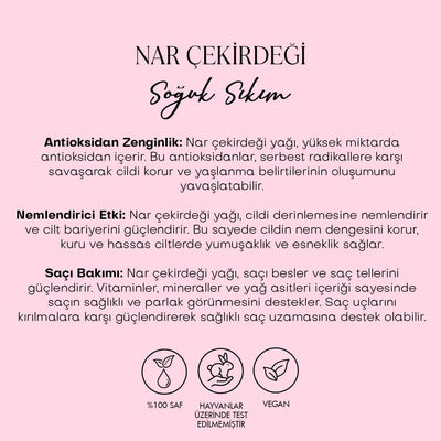 Nar Çekirdeği Yağı- Soğuk Sıkım (30 ml)