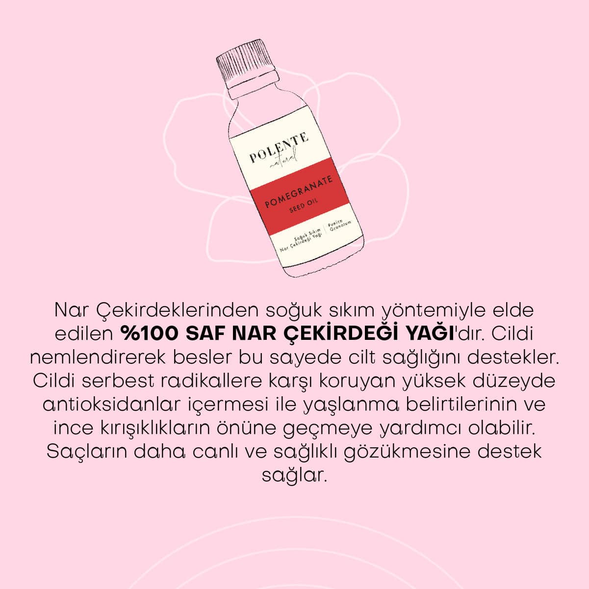 Nar Çekirdeği Yağı- Soğuk Sıkım (30 ml)