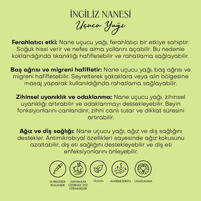 Nane Uçucu Yağı & Nane Suyu - %100 Saf Seri