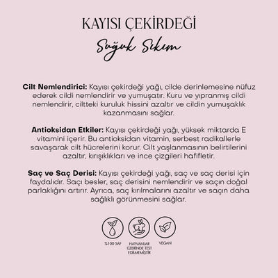 Kayısı Çekirdeği Yağı - Soğuk Sıkım (50 ml)