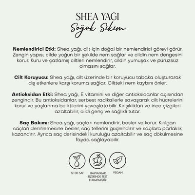 Shea Butter - Soğuk Sıkım (50 ml)