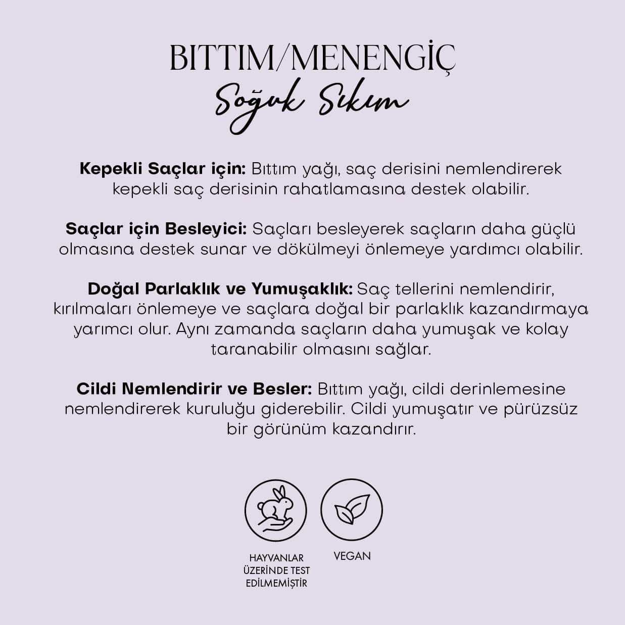 Bıttım (Menengiç) Yağı - Soğuk Sıkım (50 ml)