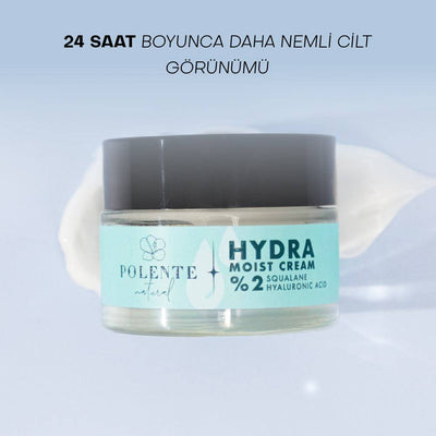 HYDRA MOIST CREAM - Hyalüronik Asit & Skualen İçeren Nemlendirici Krem (50 ml)