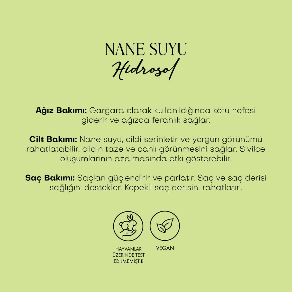 Nane Suyu - %100 Saf Hidrosol (100 ml)