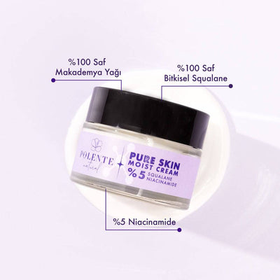 PURE SKIN MOIST CREAM - %5 Niacinamide İçeren Nemlendirici Krem (50 ml)