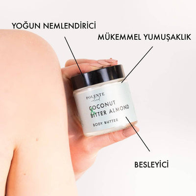 Hindistan Cevizi & Acı Badem Body Butter / Yoğun Vücut Nemlendiricisi (100 ml)