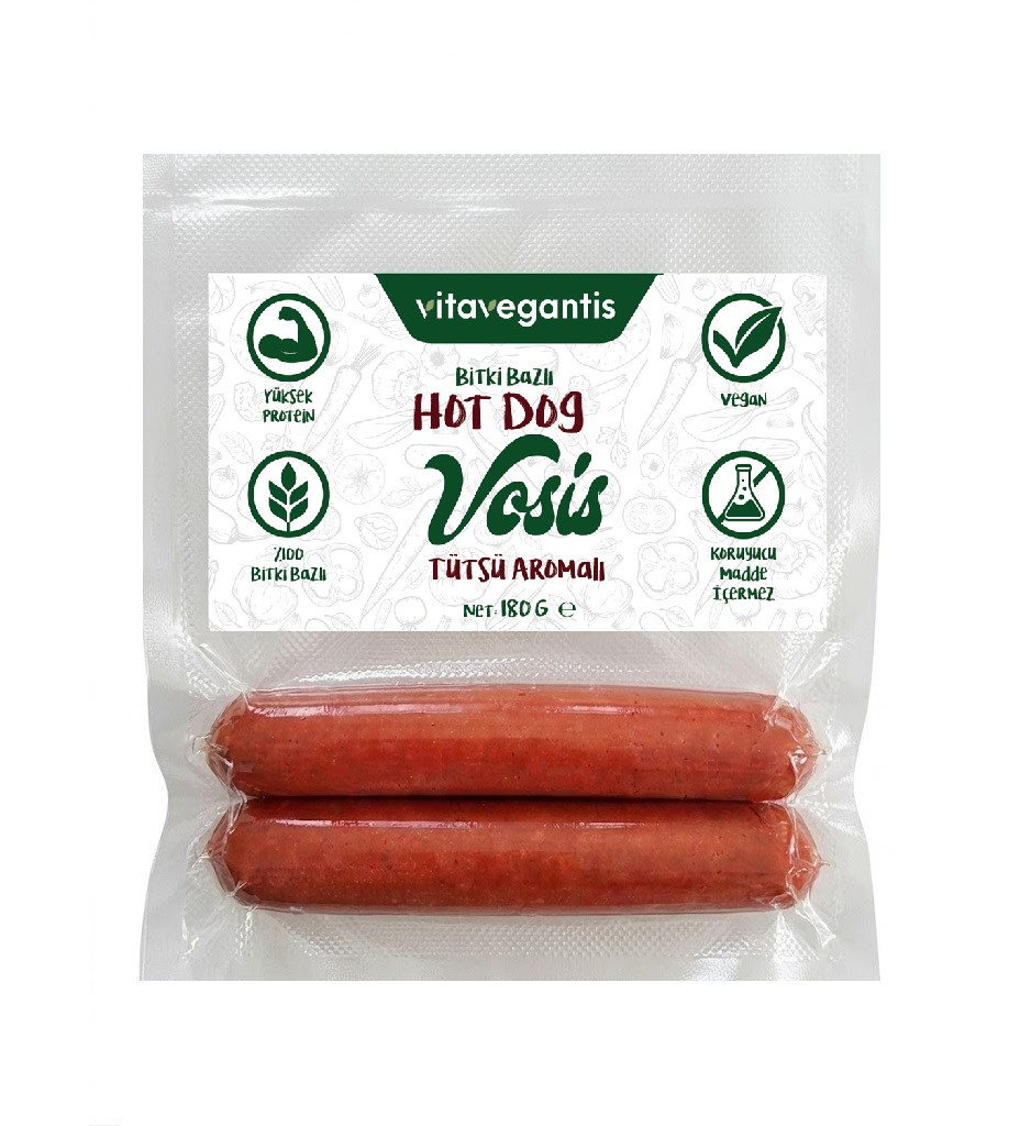 Vitavegantis Tütsü Aromalı Vegan Hot Dog 180 gr