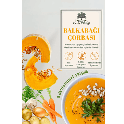 Kaptan'ın Ceviz Çiftliği Balkabağı Çorbası 50 gr (4 porsiyon)