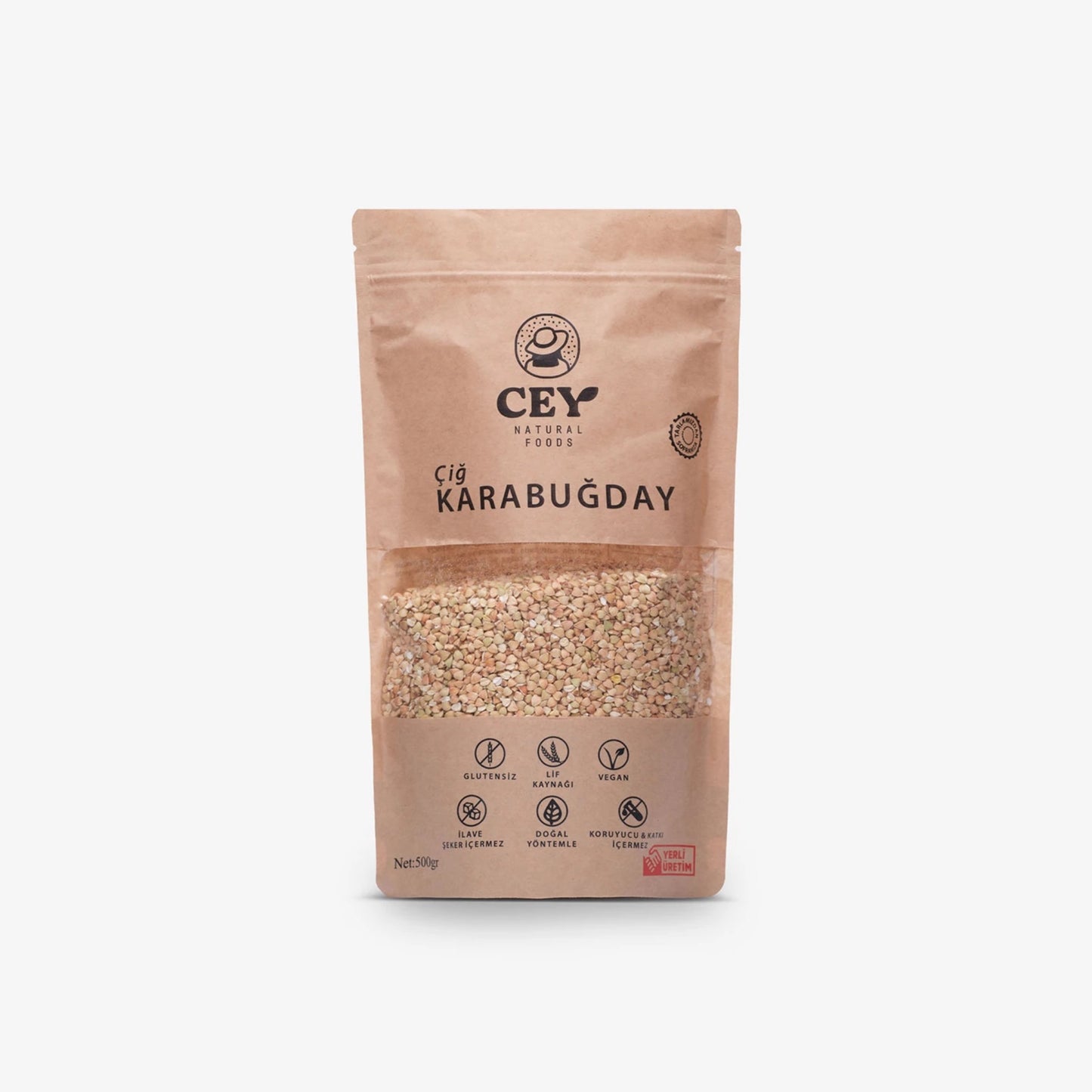 Cey Natural Çiğ Karabuğday Tane 500 gr