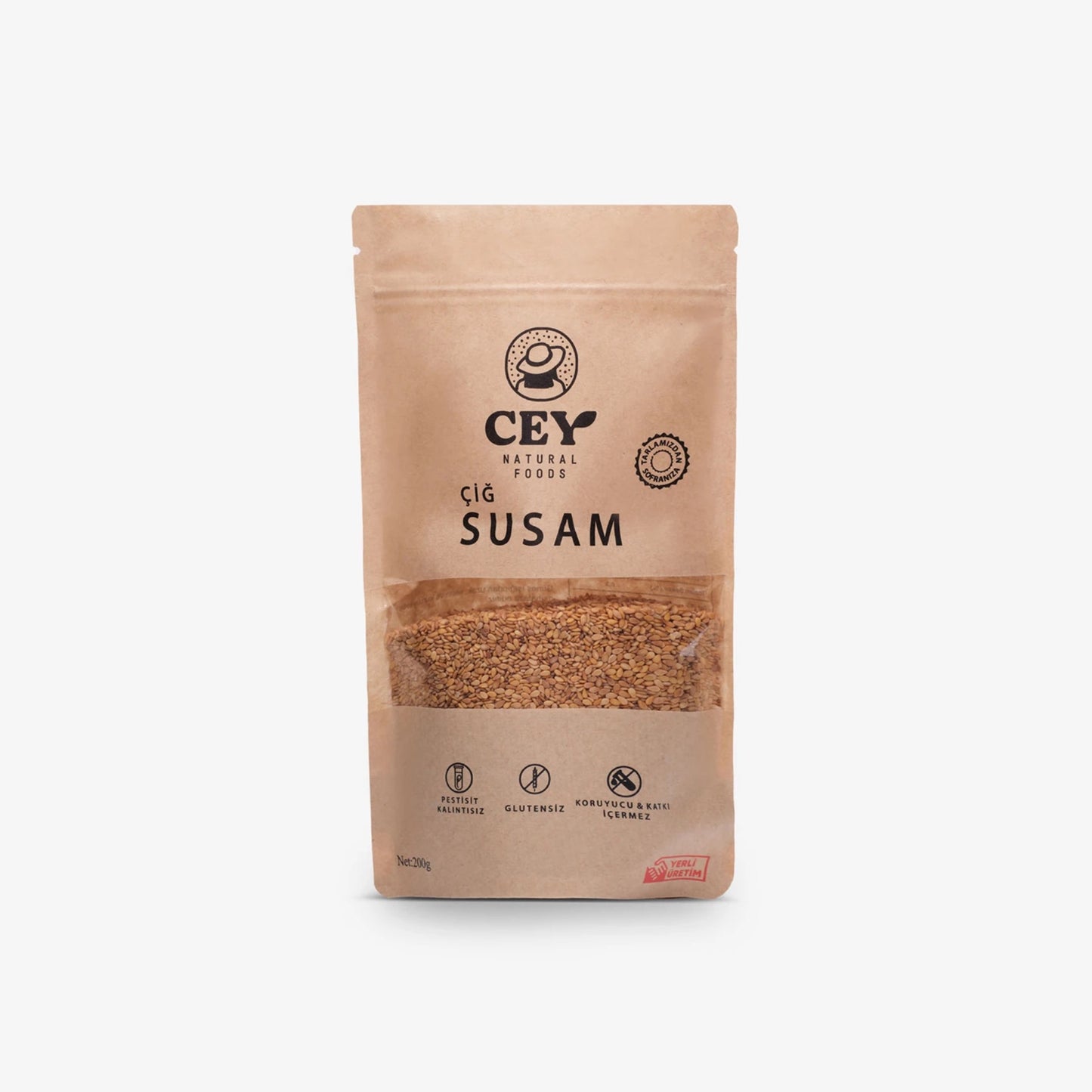Cey Natural Çiğ Susam 200 gr
