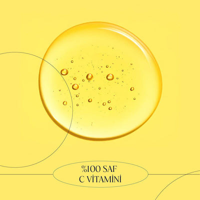 %100 PURE VİTAMİN C- Leke Karşıtı %100 Saf C Vitamini (2,5 ml)