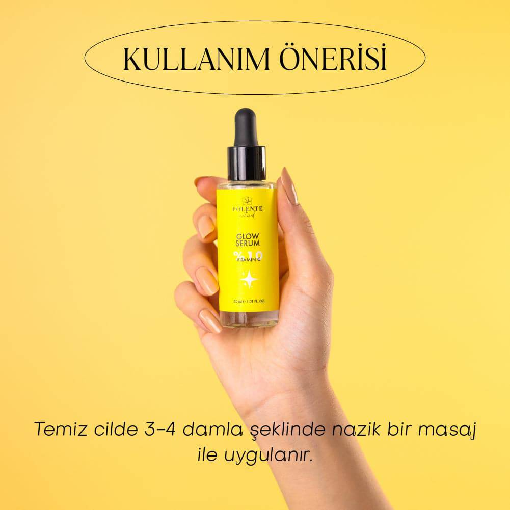 GLOW SERUM %10 C Vitamini İçeren Aydınlatıcı Leke Serumu (30 ml)