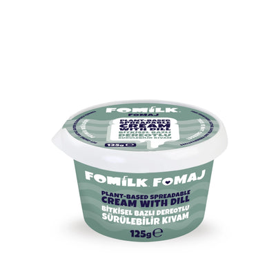Fomilk Vegan Peynir Dereotlu Sürülebilir Kıvam 125 gr