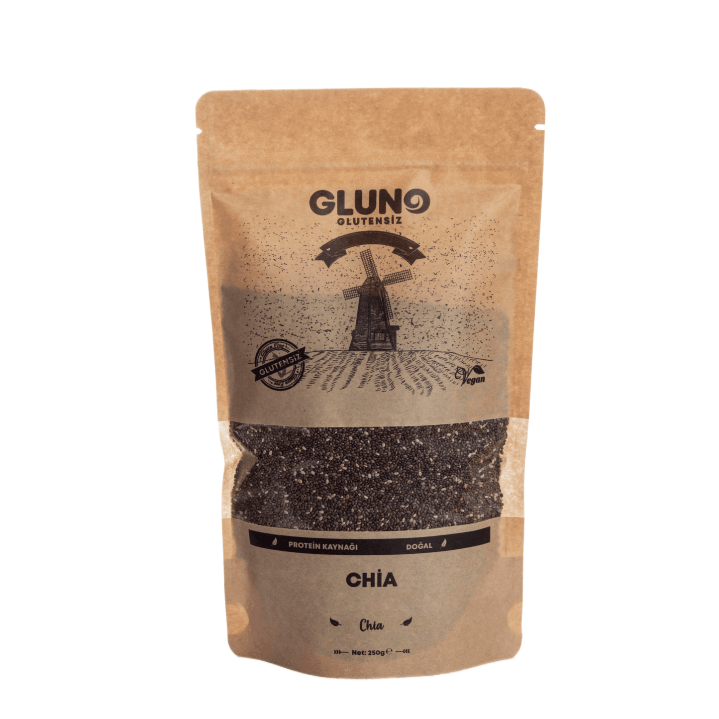 Gluno Glutensiz Chia 250 gr