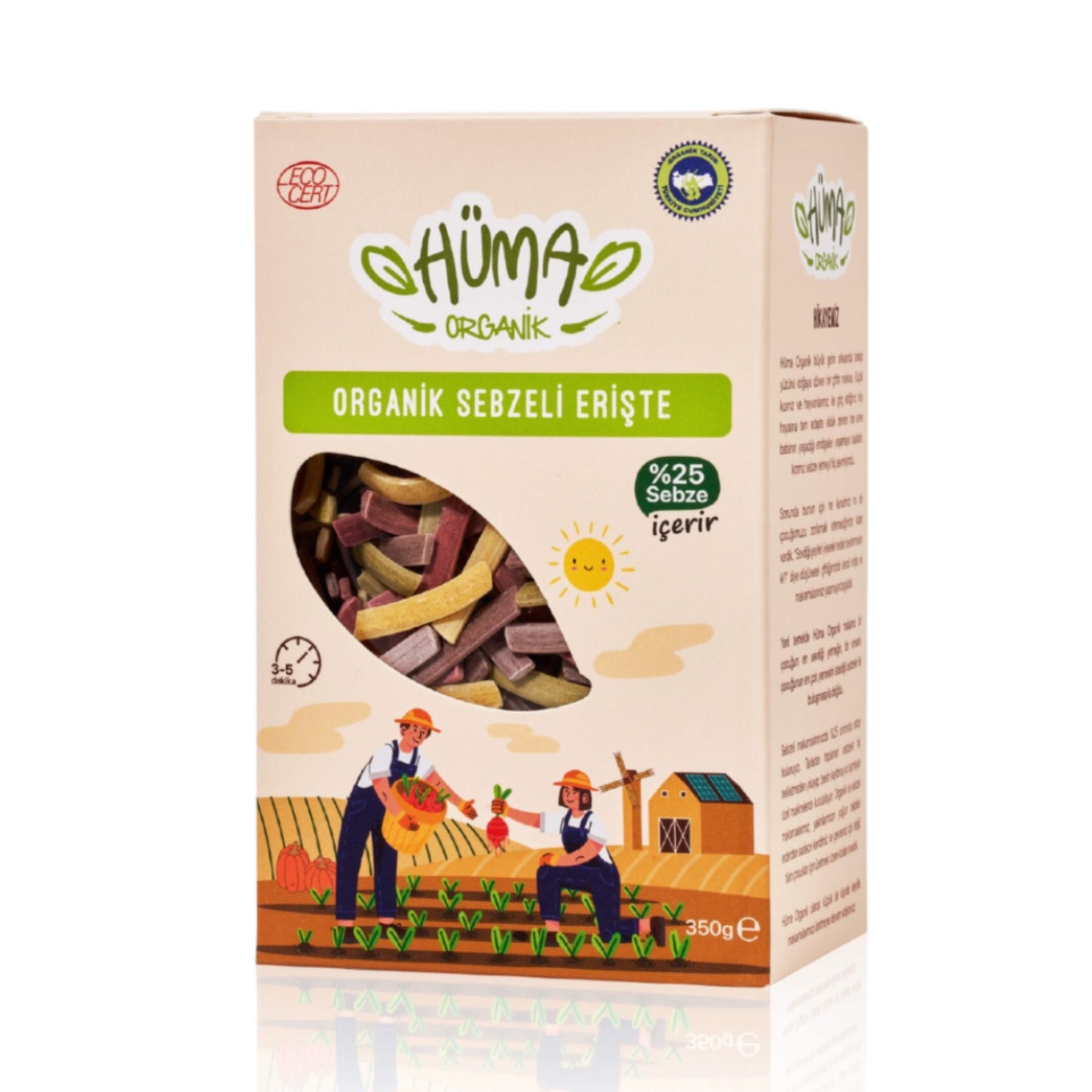 Hüma Organik Sebzeli Erişte 350 gr