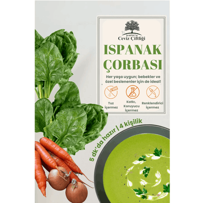 Kaptan'ın Ceviz Çiftliği Ispanak Çorbası 50 gr (4 porsiyon)