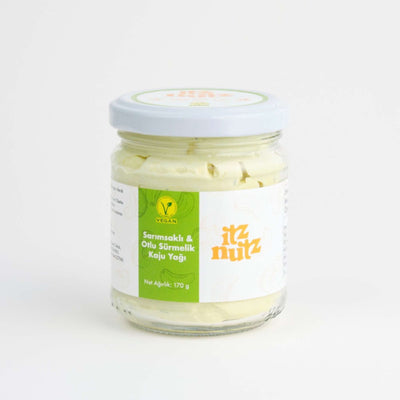 Itz Nutz Sarımsaklı & Otlu Sürmelik Kaju Yağı (Sarımsaklı Kaju Tereyağı) 170 gr