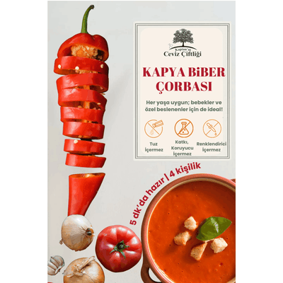 Kaptan'ın Ceviz Çiftliği Kapya Biber Çorbası 50 gr (4 porsiyon)
