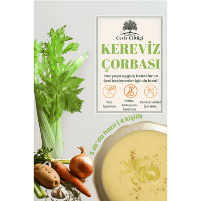 Kaptan'ın Ceviz Çiftliği Kereviz Çorbası 50 gr (4 porsiyon)