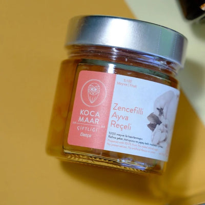 Kocamaar Çiftliği Şeker İlavesiz Zencefilli Ayva Reçeli 275 gr