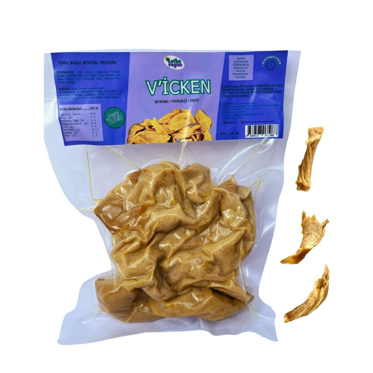 Lethe Vegan Vicken -Vegan Tavuk İkamesi 150gr