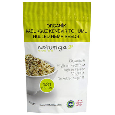 Naturiga Organik Kabuksuz Kenevir Tohumu 200 gr