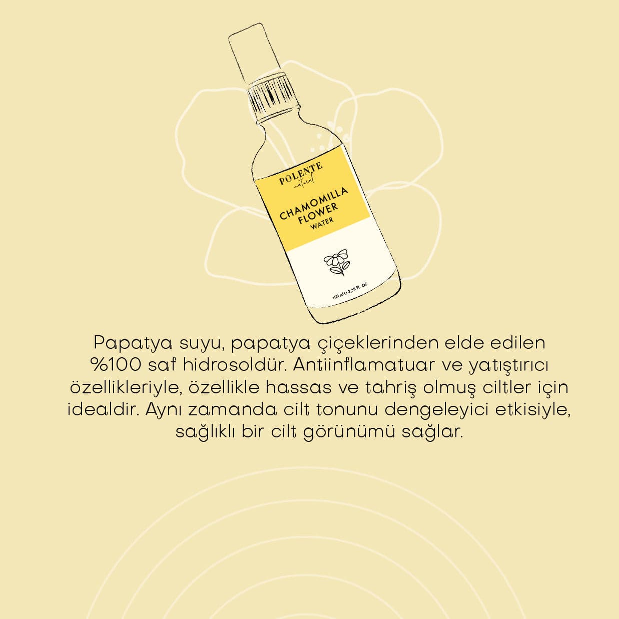 Papatya Suyu - %100 Saf Hidrosol (100 ml)