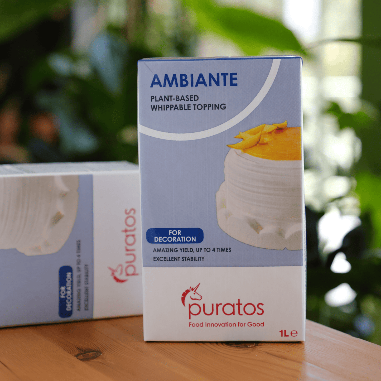 Puratos Ambiante Topping (Sıvı Vegan Krem Şanti) 1 lt
