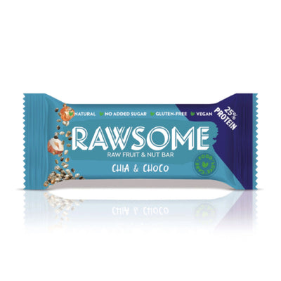 Rawsome Chia ve Kakao Çekirdekli Vegan Protein Bar 40 gr