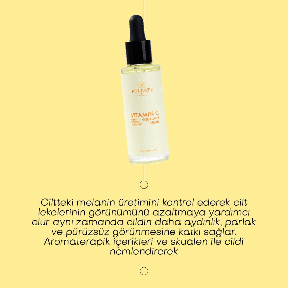C VİTAMİN & SQUALANE SERUM - Aydınlatıcı Leke Serumu (C Vitamini Kompleksi) (30 ml)