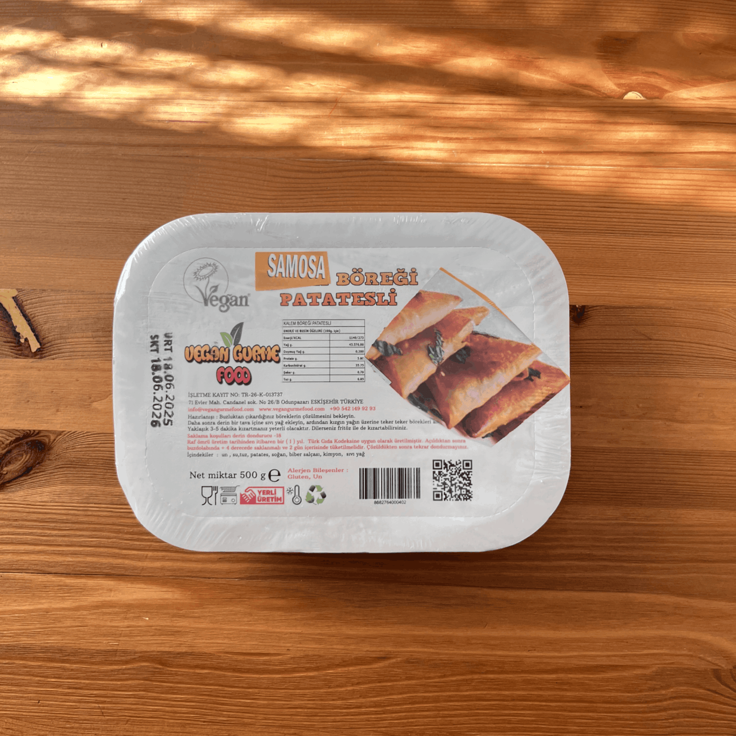 Vegan Gurme Food Patatesli Samosa Böreği 500 gr