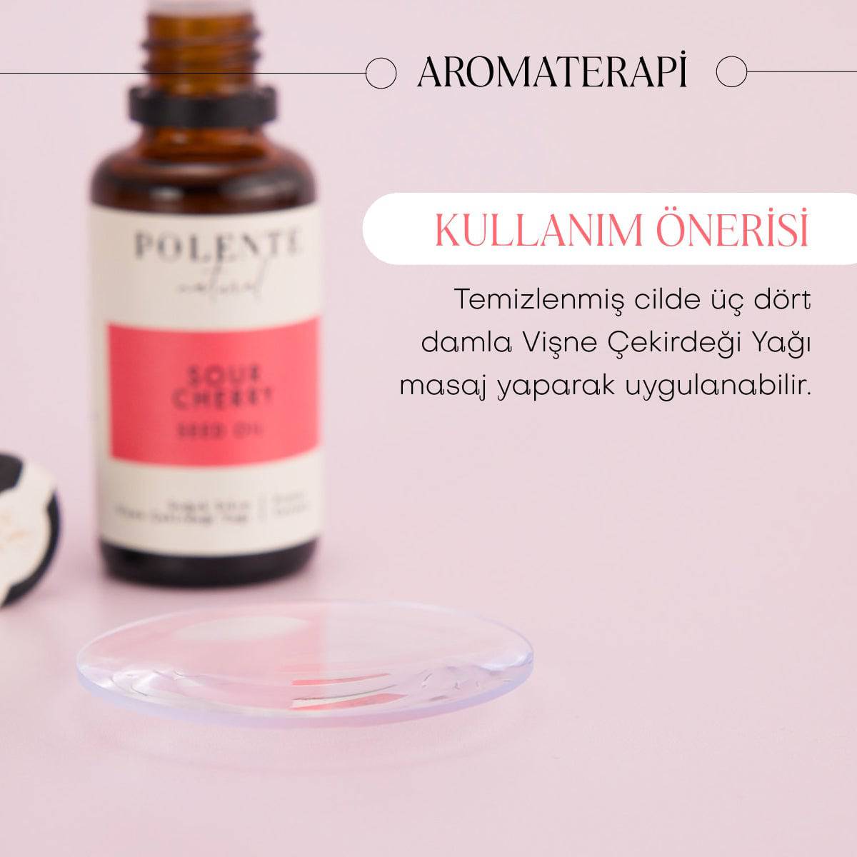 Vişne Çekirdeği Yağı - Soğuk Sıkım (30 ml)