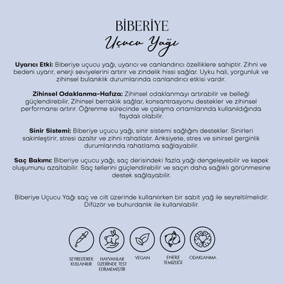 Biberiye Uçucu Yağı & Biberiye Suyu - %100 Saf Seri