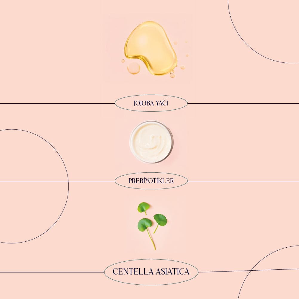 Prebiotic Moist Cream - Cica & Panthenol Yoğun Nemlendirici Prebiyotik Yüz Kremi (50 ml)