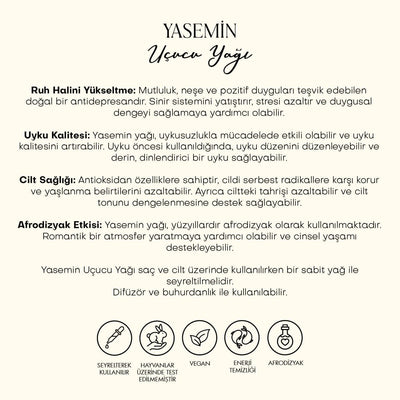 Yasemin Uçucu Yağı (5 ml)