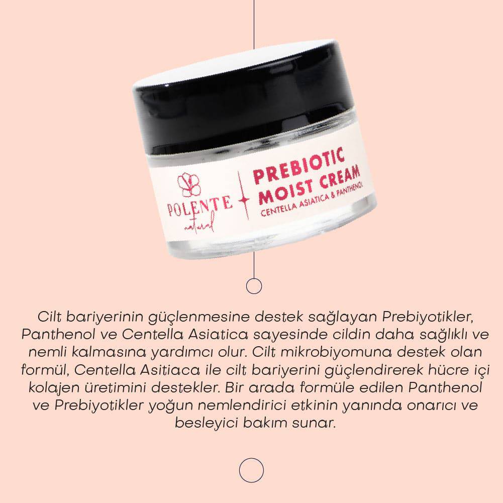 Prebiotic Moist Cream - Cica & Panthenol Yoğun Nemlendirici Prebiyotik Yüz Kremi (50 ml)