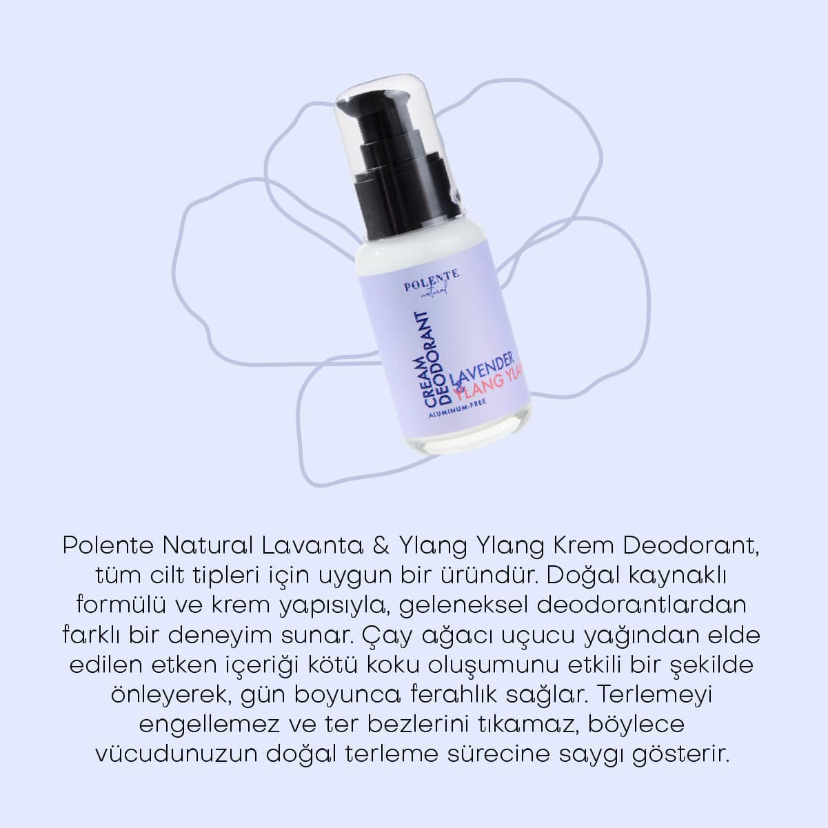 Lavanta & Ylang Ylang Krem Deodorant (50 ml)