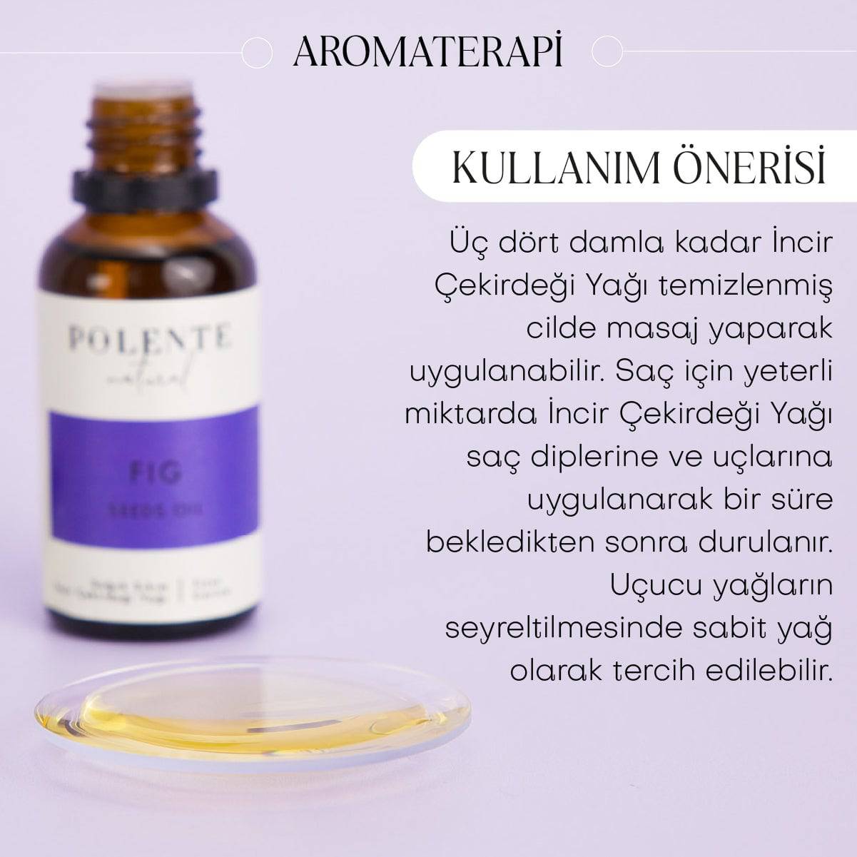 İncir Çekirdeği Yağı - Soğuk Sıkım (30 ml)