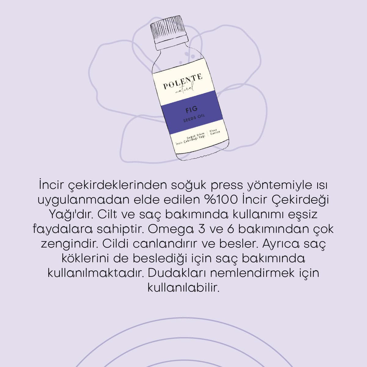 İncir Çekirdeği Yağı - Soğuk Sıkım (30 ml)