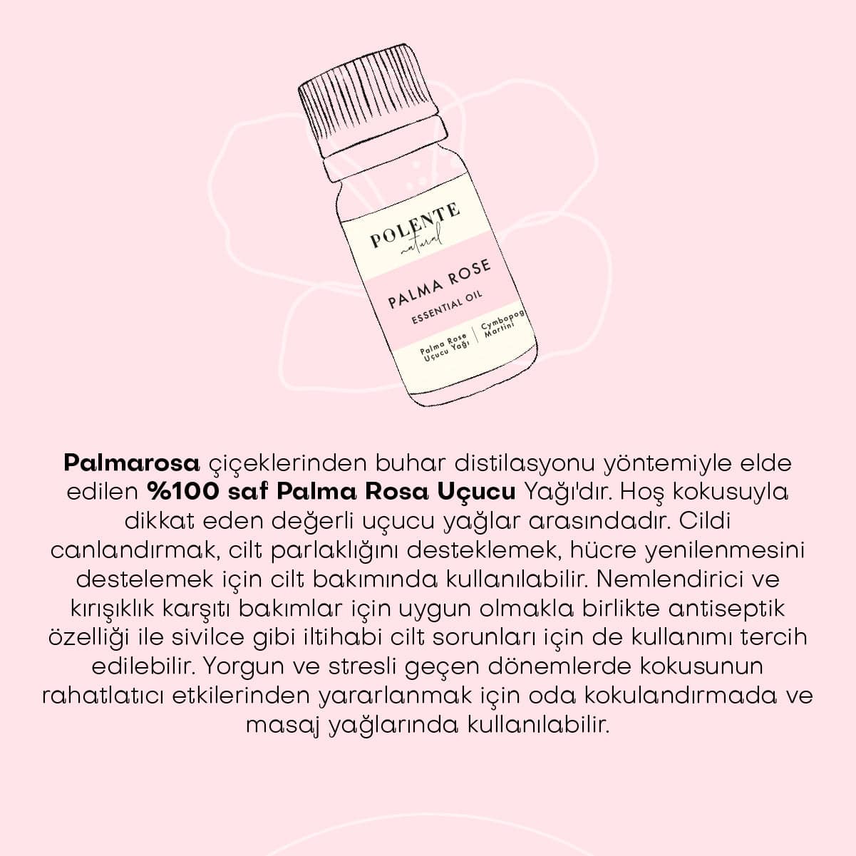 Palma Rosa Uçucu Yağı (5 ml)