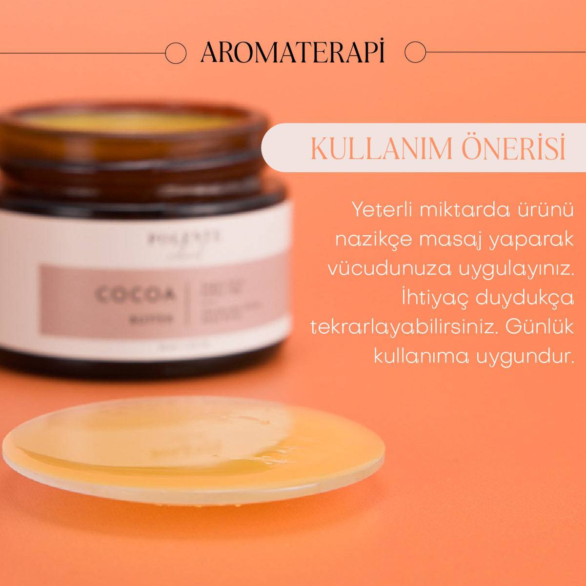Kakao Butter - Soğuk Sıkım (50 ml)
