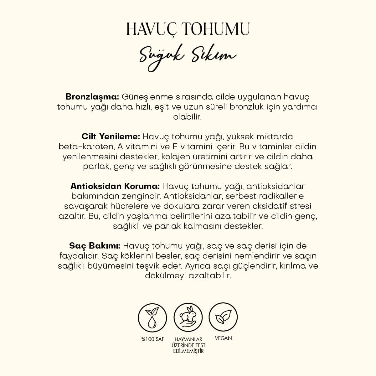 Havuç Tohumu Yağı - Soğuk Sıkım (30 ml)