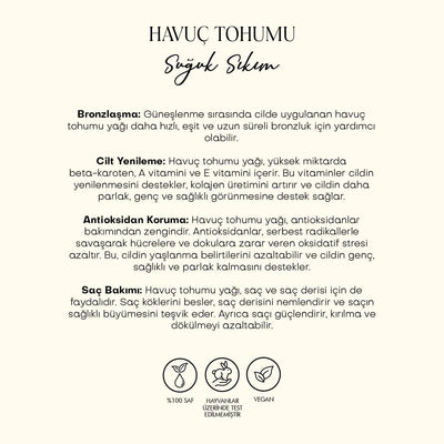 Havuç Tohumu Yağı - Soğuk Sıkım (30 ml)