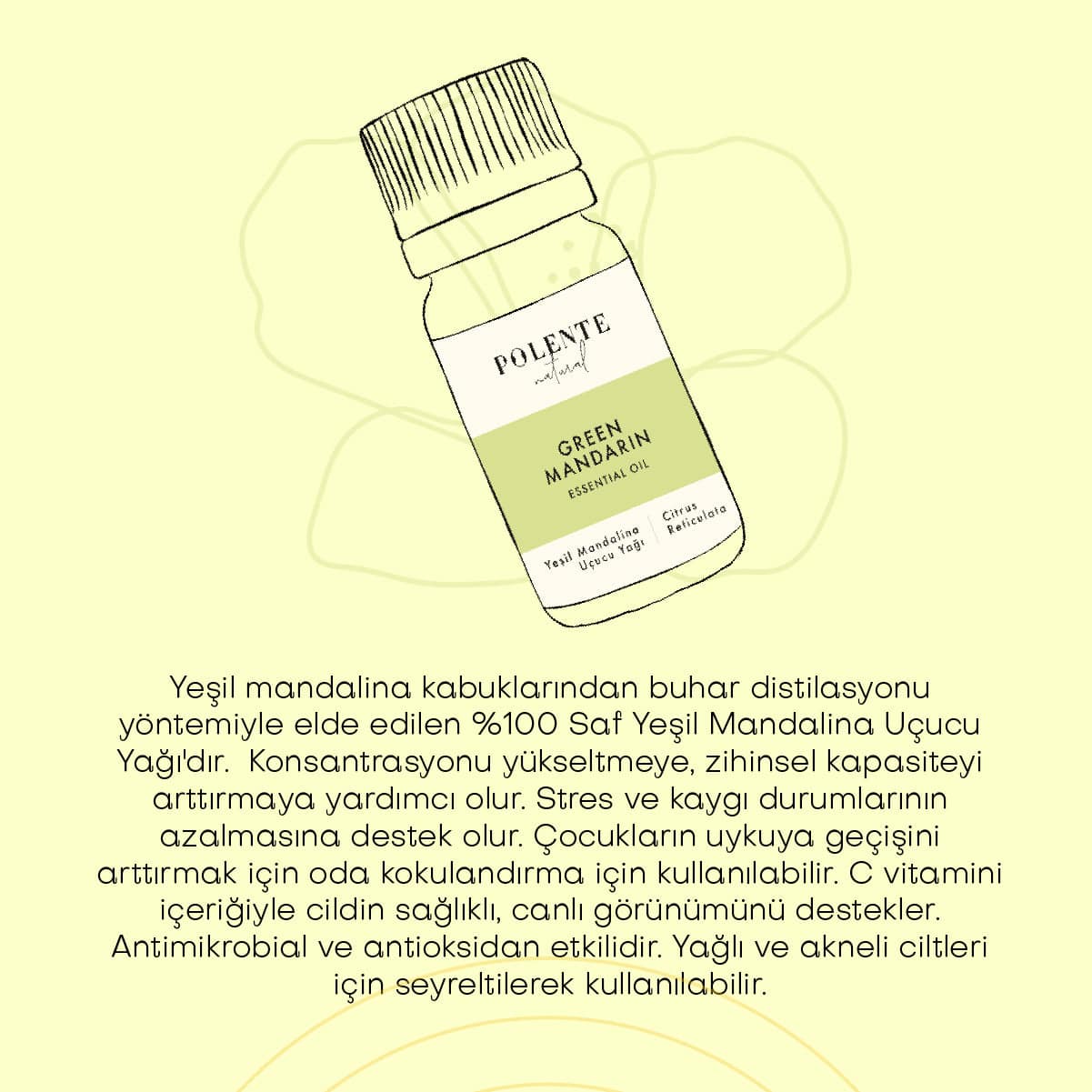 Yeşil Mandalina Uçucu Yağı (10 ml)