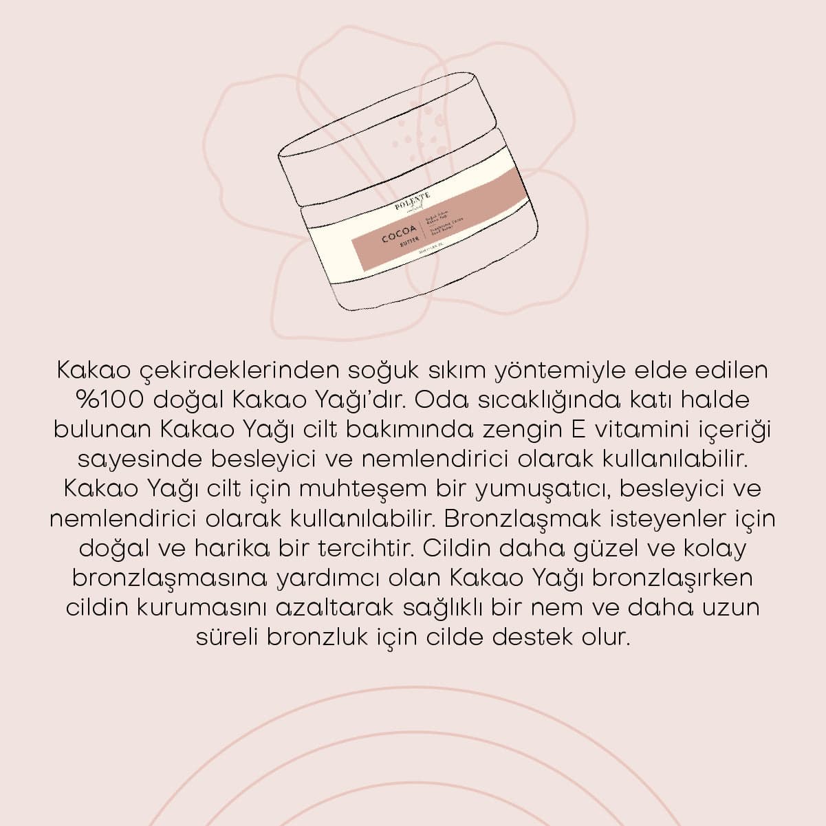 Kakao Butter - Soğuk Sıkım (50 ml)